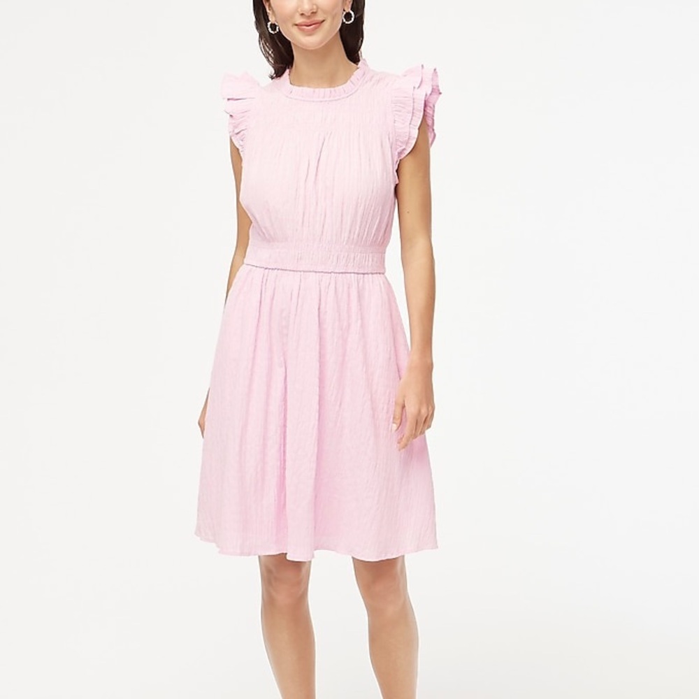 JCrew Gauze flutter-sleeve mini dress